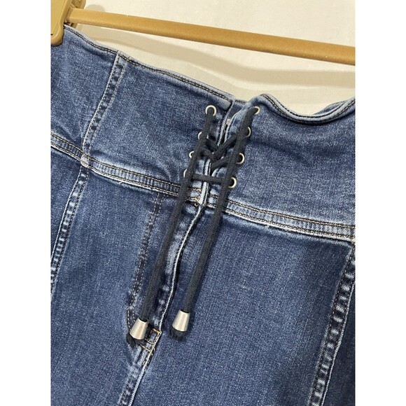 Free People Modern Femme Corset Stretch Skirt SZ 12 - Picture 2 of 7